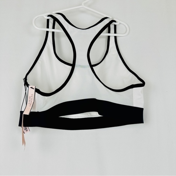 Victoria's Secret Sport Medium Support Black and White Racer Back - Size: Large - Picture 2 of 3